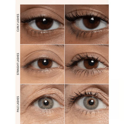 All-Day Beautiful Lashes, Smudge-Proof! Waterproof Fiber Mascara for Natural Volume.