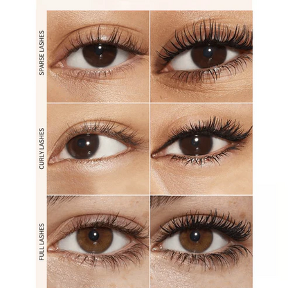 All-Day Beautiful Lashes, Smudge-Proof! Waterproof Fiber Mascara for Natural Volume.