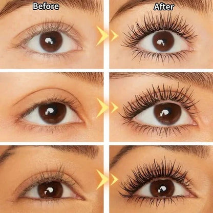 All-Day Beautiful Lashes, Smudge-Proof! Waterproof Fiber Mascara for Natural Volume.